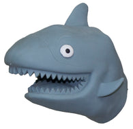 Soft Rubber 6 Inch Comical Shark Hand Puppet