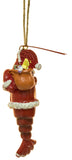 4 Inch Lobster Santa Resin Christmas Ornament