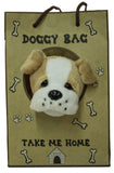 5 Inch Bulldog Plush Dog With Doggie Bag