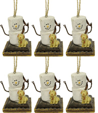 S'mores New Puppy Ornament - Pack Of 6