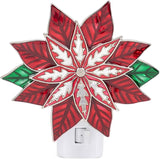 Christmas Decoration Poinsettia Night Light