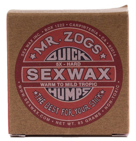 Sex Wax Mr Zogs Quick Humps Hard  Warm Surf Wax One Size Warm Mid Tropical