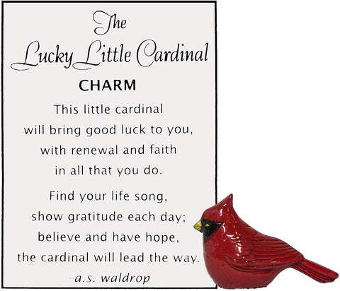Lucky Little Cardinal Pocket Charm with Story Card