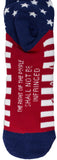 Men's Buck Wear Licensed NRA w/ USA Flag Socks, L/XL (Fits Men's 9-15)