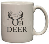Oh Deer Antlers and Ornaments 11 Oz Ceramic Coffee Mug
