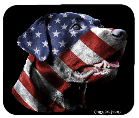 Dog Lovers Patriotic Labrador Retriever High Quality Mouse Pad