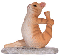 Cute and Funny Yoga Lovers Yoga Cat Polystone Figurine in Choice Of Pose