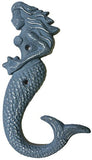 6.5 Inch Cast Iron Mermaid Wall Hook