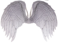 Costume Accessory - White Posable Angel Wings w/ Elastic Straps