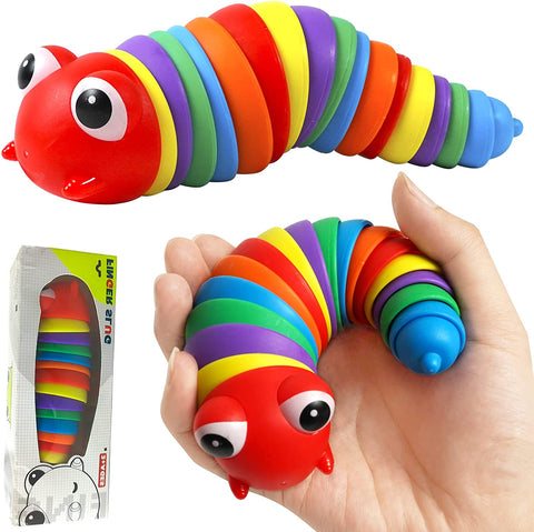 Cute Caterpillar Shape Fidget Slug Toys Children's Stress Relief Toy