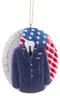 Support Our Troops US Military Uniform Ornament- Airforce