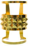 Metal Gold Tone Egyptian Style Queens Cuff Bracelet