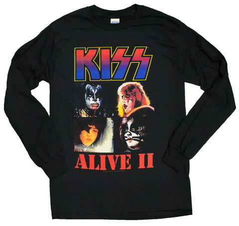 Men's Kiss The Band Alive II Long Sleeve Shirt