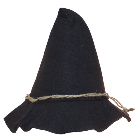 Costume Accessory - Felt Scarecrow Hat w/ Rope Band (Black)