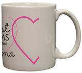 The Best Moms Get Promoted To Grandma 11oz Coffee Mug with Hearts
