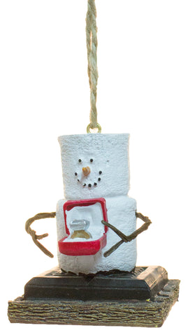 S'mores Man presenting an engagement ring Christmas/ Everyday Ornament