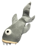 22 Inch Tall Soft Velvet Plush Shark Hat Costume Accessory