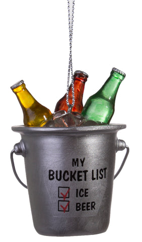 Beer Lovers Beer Bucket List Christmas/ Everyday Ornament
