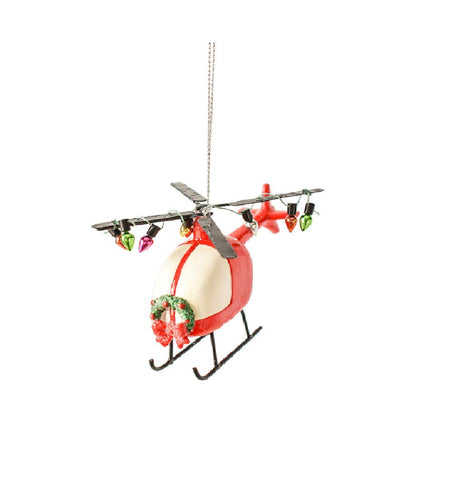 Ganz MX179762 Helicopter Ornament, 3-inch Width, Resin and Polyresin