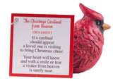 Christmas Cardinal From Heaven Hanging Ornament w/ Story Card