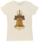 Ladies Philadelphia 2015 Pope Liberty Bell Commemorative T-Shirt