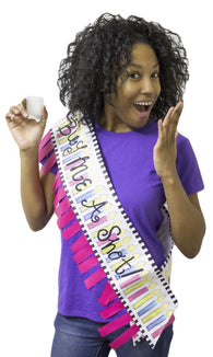 "Buy Me A Shot!" Birthday Sash with Autograph Pen
