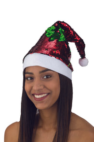 Christmas Bling- Color Changing Sequin Santa Hat