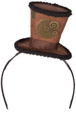 Steampunk Clocks and Gears Mini Top Hat Headband and Choker Set