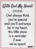 With Owl My Heart Owl Pocket Stone With Story Card (You're A Hoot)