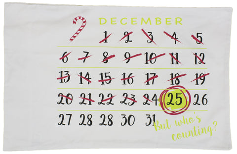 Christmas Decoration - Countdown to Christmas Standard Size Pillow Case