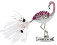 Zinc Flamingle Flamingo Inspirational Standing Figurine - Be True to Yourself
