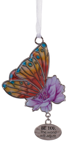 Inspirational Butterfly Wishes Zinc Ornament -Be You