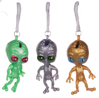 Naughty Pooping Figurines - Set Of 3 Pooping Aliens w/ Carabiner Clip