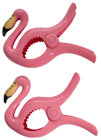 Flamingo Shaped Towel Clips For Beach or Pool