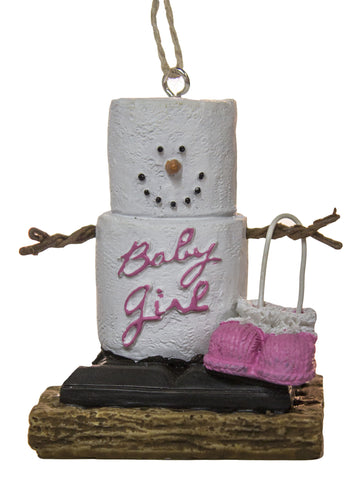 S'Mores New Baby Girl Christmas/ Everyday Ornament