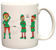 "Dude She's A Melf!" Sexy Elf Funny Holiday Christmas 11oz. Coffee Mug