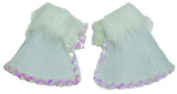 Fluffy Felt Unicorn Hooves Wrist Cuffs with Sequin Elastic Straps
