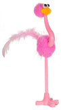 Fun and Tacky Fuzzy and Sparkly Flamingo Pen