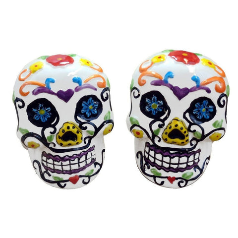 Day of the Dead Skull Salt and Pepper Shakers