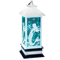 Lighted MERMAID Lantern Table Top Figurine Light Shimmers & Sparkles