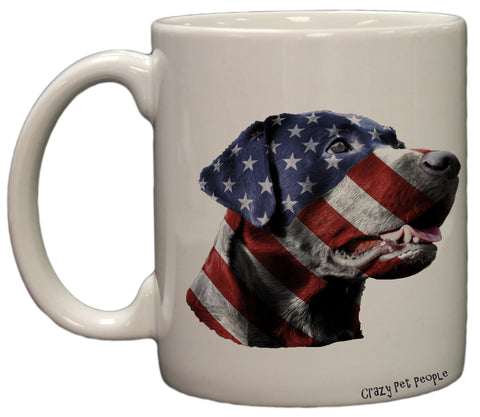 Dog Lovers Patriotic Labrador Retriever 11 Ounce Coffee Mug
