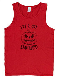 Men's Funny Halloween Let's Get Smashed Tank Top