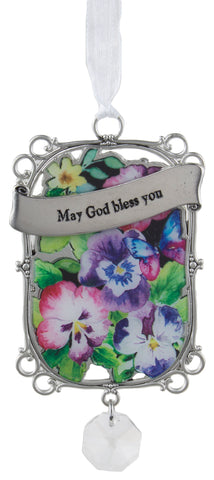 Seeds of Faith Zinc Ornament - May God bless you