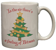Bitcoin Christmas Tree Feeling Of Bitmas 11 Ounce Cermaic Coffee Mug