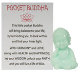 1.5 Inch Pocket Buddha Charm/ Shelf Sitter With Story Card