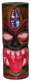Hand Carved Hand Painted 6 Inch Tall Wooden Totem Pole