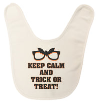 Unisex-Baby "Keep Calm and Trick or Treat" Ultra Soft Baby Bib Made in USA