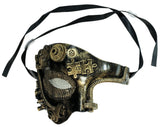 Steampunk Gold Phantom Half Plaster Mask (75991)