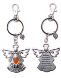 Special Angel Zinc Key Chain w/ Clip & Story Card - Motherhood