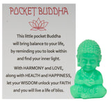 1.5 Inch Pocket Buddha Charm/ Shelf Sitter With Story Card